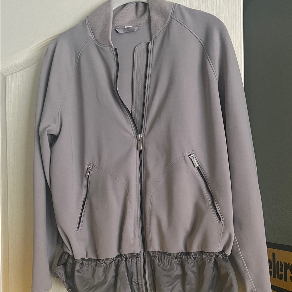 lululemon athletica Women's Gray Bomber Jacket